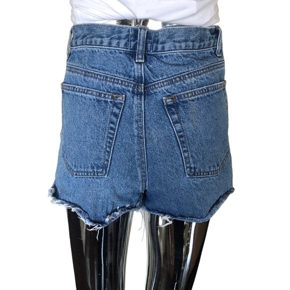 Distressed High Waist Denim Shorts by Twelve - Picture 4 of 6